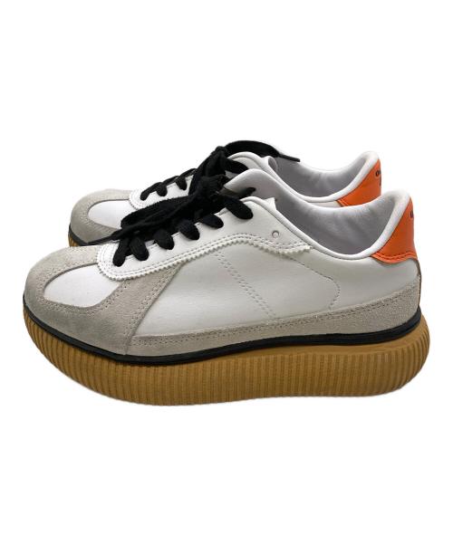 Onitsuka Tiger（オニツカタイガー）Onitsuka Tiger (オニツカタイガー) DELECITY/ローカットスニーカー オレンジ×ホワイト サイズ:23の古着・服飾アイテム