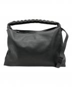 BIBAビバ）の古着「レザーハンドバッグ」｜ブラック