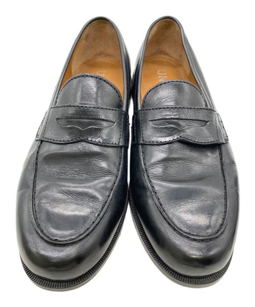 UNLINE（アンライン）UNLINE (アンライン) コインローファー ブラック サイズ:40の古着・服飾アイテム