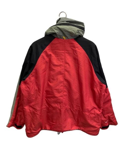 POLO JEANS CO.（ポロジーンズカンパニー）POLO JEANS CO. (ポロジーンズカンパニー) マウンテンパーカー レッド×ブラック サイズ:Lの古着・服飾アイテム