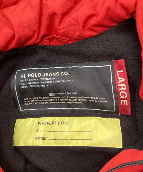 POLO JEANS CO.（ポロジーンズカンパニー）POLO JEANS CO. (ポロジーンズカンパニー) マウンテンパーカー レッド×ブラック サイズ:Lの古着・服飾アイテム