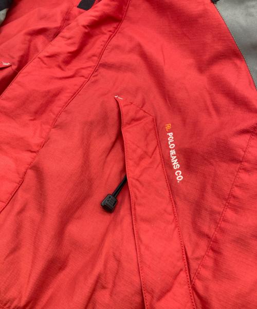 POLO JEANS CO.（ポロジーンズカンパニー）POLO JEANS CO. (ポロジーンズカンパニー) マウンテンパーカー レッド×ブラック サイズ:Lの古着・服飾アイテム