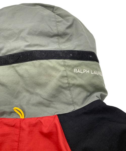 POLO JEANS CO.（ポロジーンズカンパニー）POLO JEANS CO. (ポロジーンズカンパニー) マウンテンパーカー レッド×ブラック サイズ:Lの古着・服飾アイテム