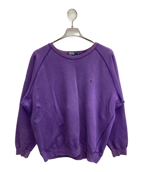 POLO RALPH LAUREN（ポロ・ラルフローレン）POLO RALPH LAUREN (ポロ・ラルフローレン) ロゴスウェット パープル サイズ:Ｌの古着・服飾アイテム