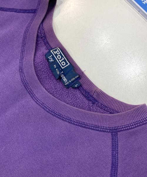 POLO RALPH LAUREN（ポロ・ラルフローレン）POLO RALPH LAUREN (ポロ・ラルフローレン) ロゴスウェット パープル サイズ:Ｌの古着・服飾アイテム