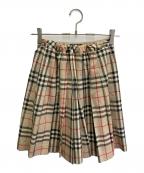 BURBERRY LONDONバーバリーロンドン）の古着「ノバチェックミニスカート」｜ベージュ