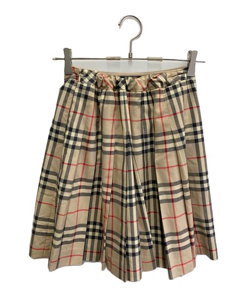 BURBERRY LONDON（バーバリーロンドン）BURBERRY LONDON (バーバリーロンドン) ノバチェックミニスカート ベージュ サイズ:160Aの古着・服飾アイテム