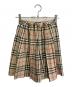 BURBERRY LONDON（バーバリーロンドン）の古着「ノバチェックミニスカート」｜ベージュ