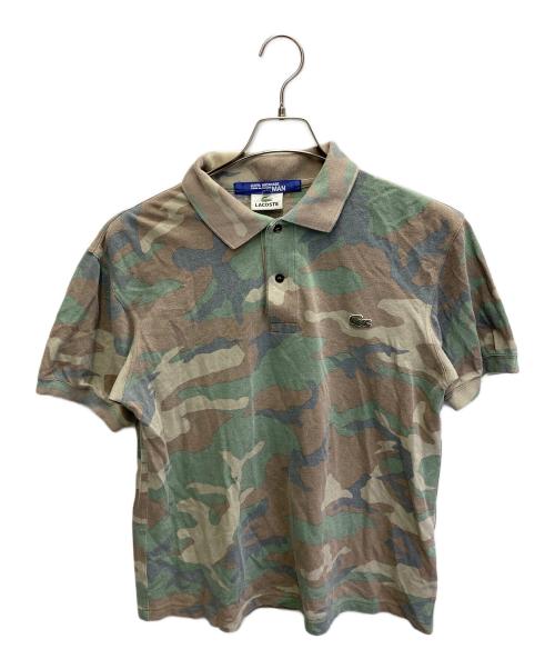 JUNYA WATANABE COMME des GARCONS（(ジュンヤワタナベ コムデギャルソン）JUNYA WATANABE COMME des GARCONS ((ジュンヤワタナベ コムデギャルソン) LACOSTE (ラコステ) カモ柄ポロシャツ【AD2006】 グリーン サイズ:Mの古着・服飾アイテム