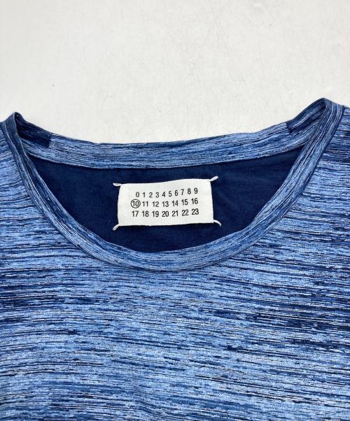 Maison Margiela（メゾンマルジェラ）Maison Margiela (メゾンマルジェラ) 11AW 霜降りTシャツ ブルー サイズ:48の古着・服飾アイテム