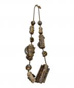 MIU MIUミュウミュウ）の古着「スタッズビジューネックレス【OLD】」｜ベージュ