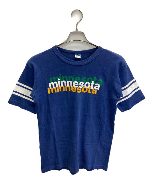 Champion（チャンピオン）Champion (チャンピオン) Vintage minnesota Football Tee【70s～80s】 ネイビー サイズ:Lの古着・服飾アイテム