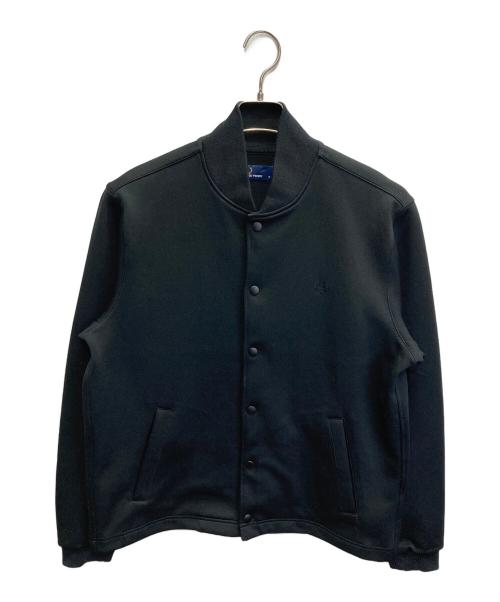 FRED PERRY（フレッドペリー）FRED PERRY (フレッドペリー) Jersey Bomber Neck Jacket ブラック サイズ:Mの古着・服飾アイテム