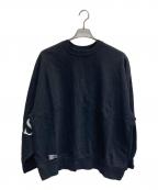 FreshServiceフレッシュサービス）の古着「LIGHT OZ CREW NECK SWEAT」｜ブラック