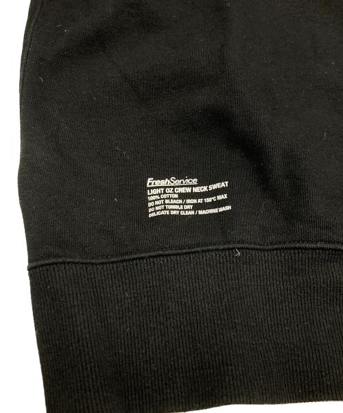 FreshService（フレッシュサービス）FreshService (フレッシュサービス) LIGHT OZ CREW NECK SWEAT ブラック サイズ:Lの古着・服飾アイテム