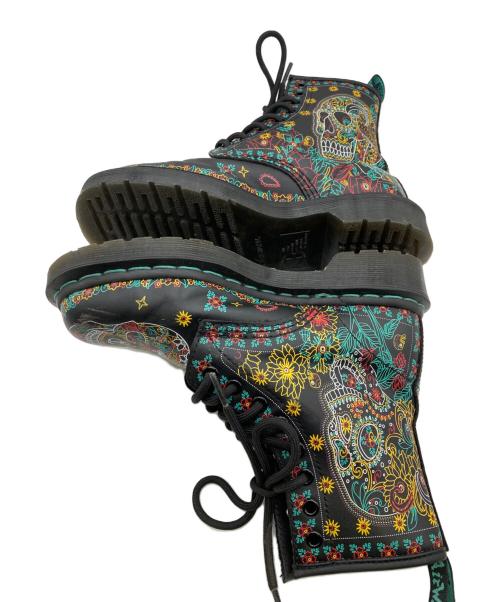 Dr.Martens（ドクターマーチン）Dr.Martens (ドクターマーチン) 1460 SKULL BACKHAND/8ホールブーツ ブラック サイズ:UK３の古着・服飾アイテム