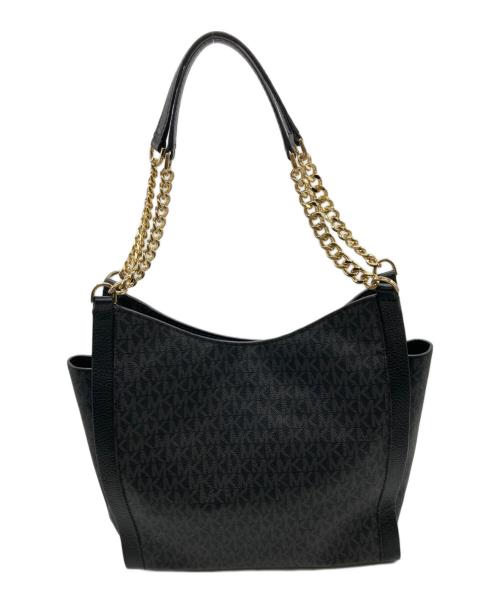 MICHAEL KORS（マイケル・コース）MICHAEL KORS (マイケルコース) ニューベリーミディアムチェーントート ブラックの古着・服飾アイテム