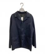 ESTNATIONエストネーション）の古着「ダブルフェイスウール カバーオール」｜ブラック