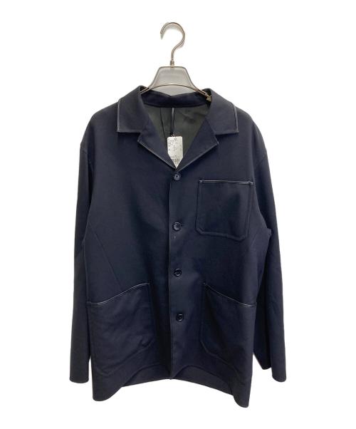 ESTNATION（エストネーション）ESTNATION (エストネーション) ダブルフェイスウール カバーオール ブラック サイズ:Lの古着・服飾アイテム