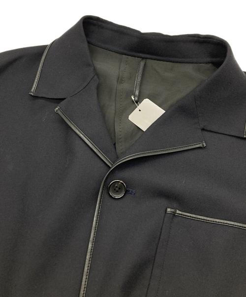 ESTNATION（エストネーション）ESTNATION (エストネーション) ダブルフェイスウール カバーオール ブラック サイズ:Lの古着・服飾アイテム