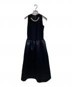 ）の古着「パールドレス」｜ブラック