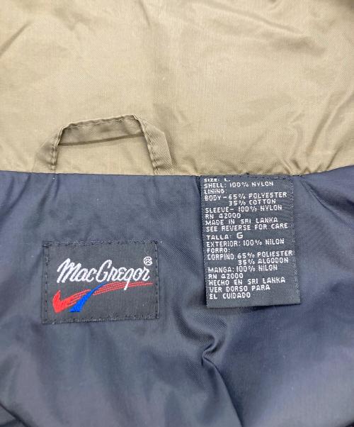 macgregor（マクレガー）MacGREGOR (マクレガー) ナイロンジャケット ブラック×ブラウン サイズ:Lの古着・服飾アイテム