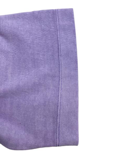 MAISON SPECIAL（メゾンスペシャル）MAISON SPECIAL (メゾンスペシャル) Logo Embroidery Prime-Over Pigment Crew Neck T-Shirt パープル サイズ:1の古着・服飾アイテム