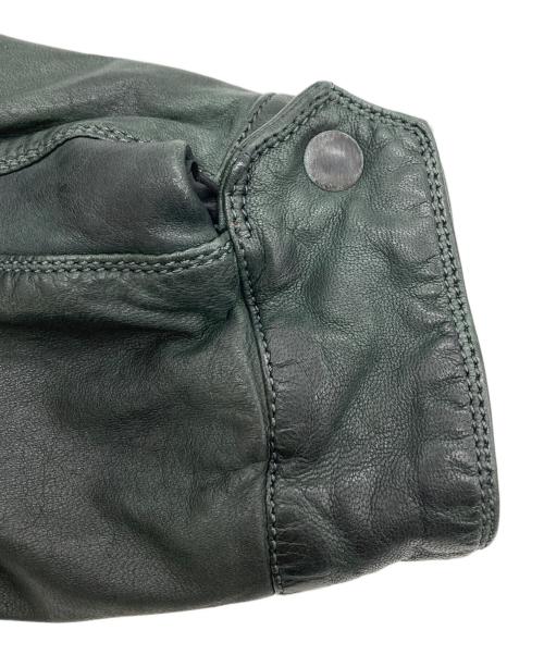 DIESEL（ディーゼル）DIESEL (ディーゼル) M-65型 シープスキンレザージャケット ブラック サイズ:XXLの古着・服飾アイテム