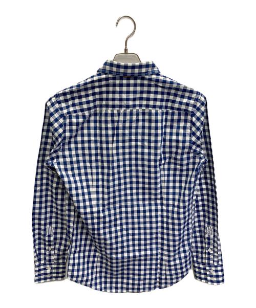 HUGO BOSS（ヒューゴ ボス）HUGO BOSS (ヒューゴ ボス) 長袖シャツ ブルー×ホワイト サイズ:Sの古着・服飾アイテム