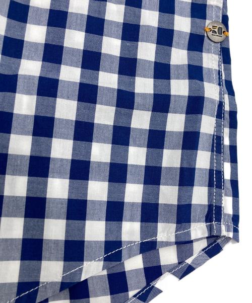 HUGO BOSS（ヒューゴ ボス）HUGO BOSS (ヒューゴ ボス) 長袖シャツ ブルー×ホワイト サイズ:Sの古着・服飾アイテム