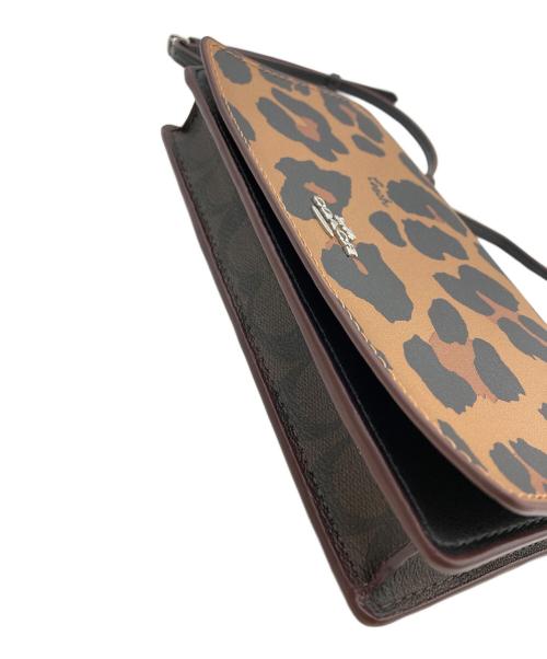 COACH（コーチ）COACH (コーチ) パスケース付きショルダーバッグ ブラウンの古着・服飾アイテム