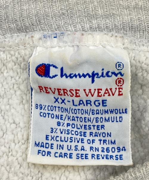 Champion REVERSE WEAVE（チャンピオン リバース ウィーブ）Champion REVERSE WEAVE (チャンピオン リバース ウィーブ) 90s プリントスウェット グレー サイズ:XXLの古着・服飾アイテム