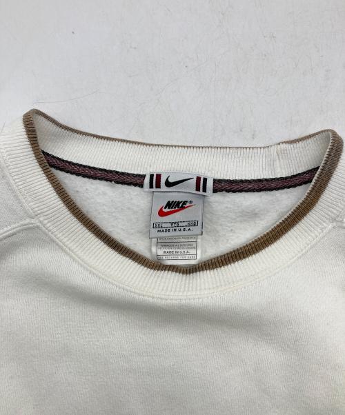 NIKE（ナイキ）NIKE (ナイキ) 90s センタースウォッシュスウェット【USA製】 ホワイト サイズ:XXLの古着・服飾アイテム