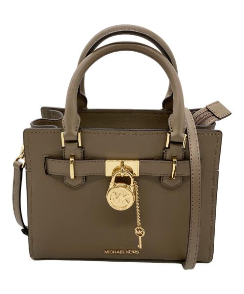 MICHAEL KORS（マイケル・コース）MICHAEL KORS (マイケルコース) ミニサッチェル2WAYバッグ ブラウンの古着・服飾アイテム