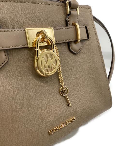 MICHAEL KORS（マイケル・コース）MICHAEL KORS (マイケルコース) ミニサッチェル2WAYバッグ ブラウンの古着・服飾アイテム