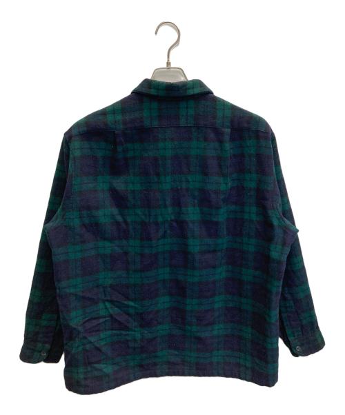 PENDLETON（ペンドルトン）PENDLETON (ペンドルトン) 70s～80s ウールチェックシャツ【USA製】 グリーン サイズ:XLの古着・服飾アイテム