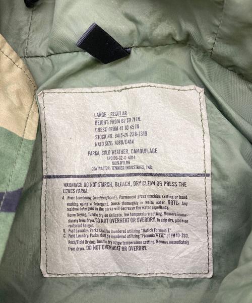US ARMY（ユーエスアーミー）US ARMY (ユーエスアーミー) 00s COLD WRATHER PARKA CAMOUFLAGE グリーン サイズ:Lの古着・服飾アイテム