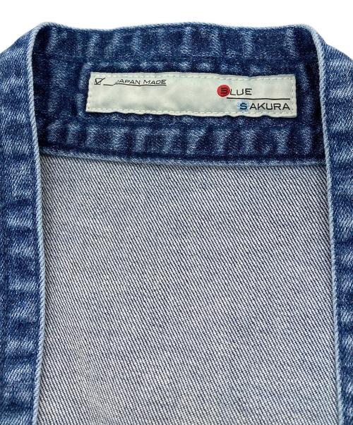 BLUE SAKURA（ブルーサクラ）BLUE SAKURA (ブルーサクラ) DENIM KIMONO JACKET インディゴ サイズ:大　の古着・服飾アイテム