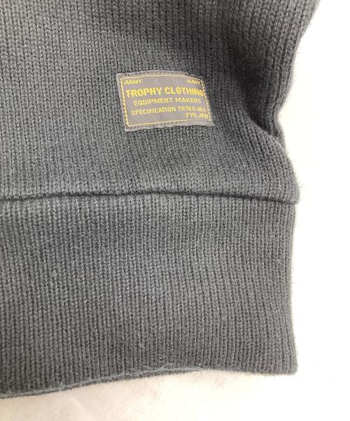 Trophy Clothing（トロフィークロージング）TROPHY CLOTHING (トロフィークロージング) ハイネックコットンニット ブラック サイズ:40の古着・服飾アイテム