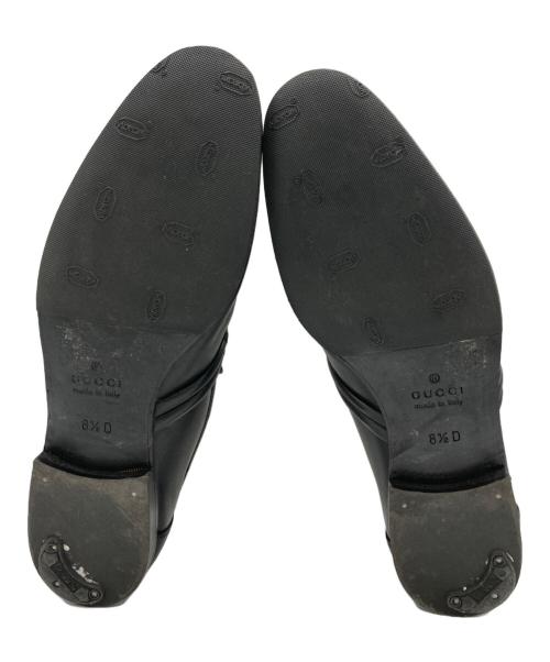 GUCCI（グッチ）GUCCI (グッチ) レザーローファー ブラック サイズ:８1/2の古着・服飾アイテム