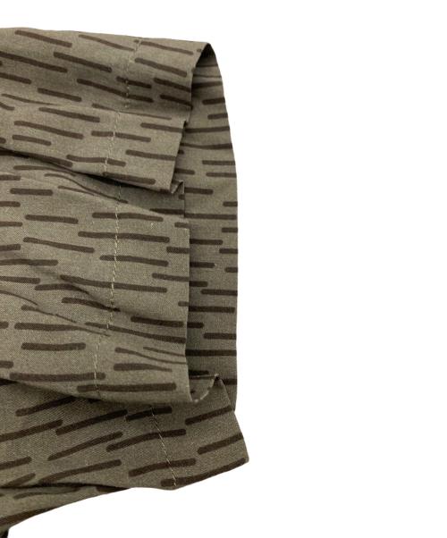 HOUSTON（ヒューストン）HOUSTON (ヒューストン) 総柄レーヨンシャツ グリーン サイズ:Mの古着・服飾アイテム