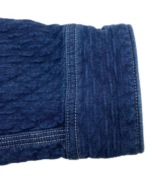 HOUSTON（ヒューストン）HOUSTON (ヒューストン) INDIGO DOUBLE CLOTH SHIRT インディゴ サイズ:Lの古着・服飾アイテム