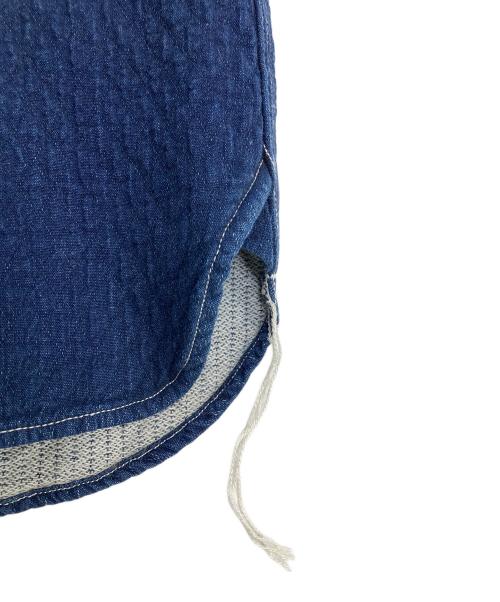 HOUSTON（ヒューストン）HOUSTON (ヒューストン) INDIGO DOUBLE CLOTH SHIRT インディゴ サイズ:Lの古着・服飾アイテム