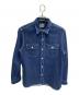 HOUSTON（ヒューストン）の古着「INDIGO DOUBLE CLOTH SHIRT」｜インディゴ