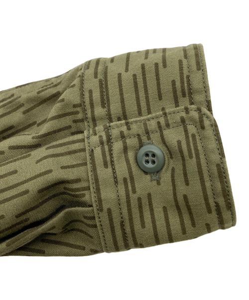 HOUSTON（ヒューストン）HOUSTON (ヒューストン) レインドロップカモシャツ グリーン サイズ:Lの古着・服飾アイテム