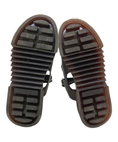beautiful people（ビューティフルピープル）beautiful people (ビューティフルピープル) UNITED TOKYO (ユナイテッドトーキョー) コラボクリアソールサンダル ブラック サイズ:3の古着・服飾アイテム