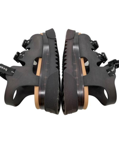 beautiful people（ビューティフルピープル）beautiful people (ビューティフルピープル) UNITED TOKYO (ユナイテッドトーキョー) コラボクリアソールサンダル ブラック サイズ:3の古着・服飾アイテム