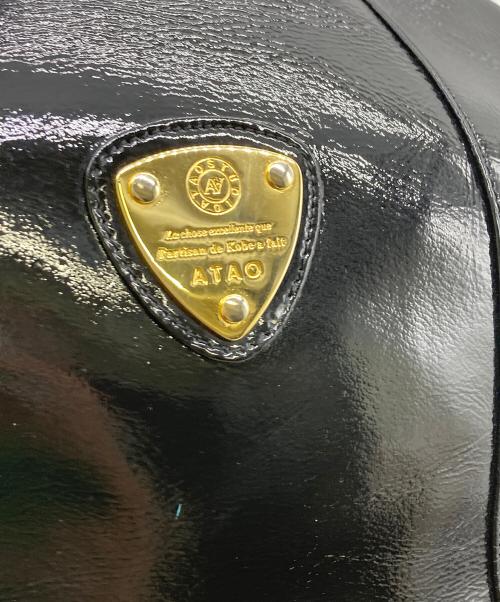 ATAO（アタオ）ATAO (アタオ) エナメルショルダーバッグ ブラックの古着・服飾アイテム