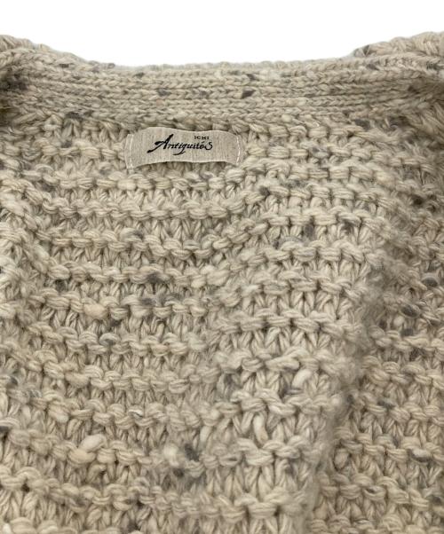 ICHI Antiquites（イチアンティークス）ichi Antiquites (イチアンティークス) アンゴラ混カーディガン ベージュ サイズ:FREEの古着・服飾アイテム