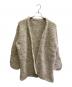 ichi Antiquites（イチアンティークス）の古着「アンゴラ混カーディガン」｜ベージュ